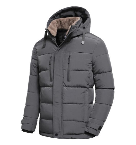 Herren Winterjacke Abnehmbare Kapuze Modern
