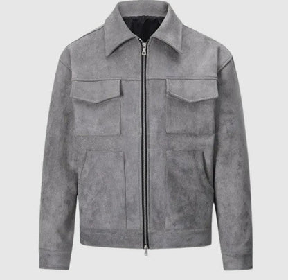 Lederjacke Herren Classic Biker Stil