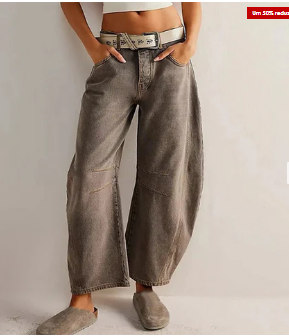 Bequeme Frauenjeans Weite Bein Komfort Fit