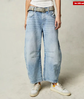 Bequeme Frauenjeans Weite Bein Komfort Fit
