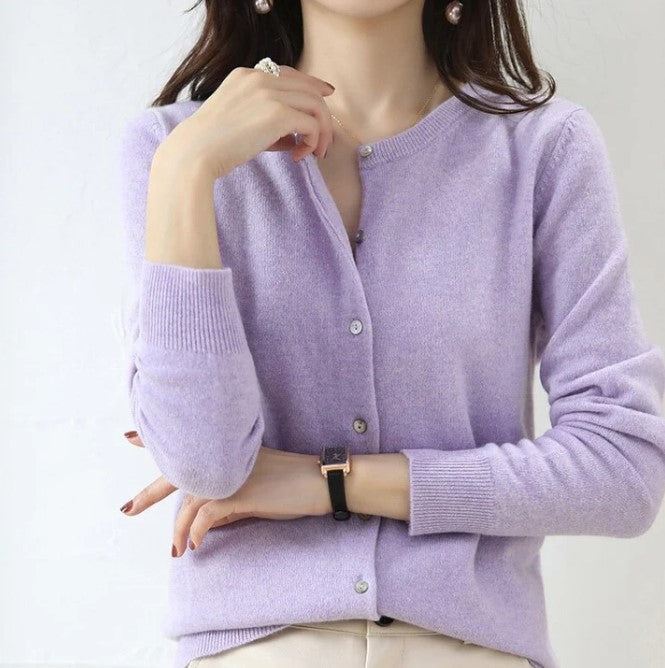 Elegante Frühjacks Strickjacke Frauen