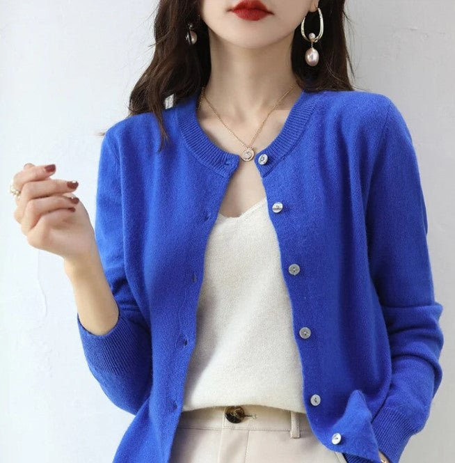 Elegante Frühjacks Strickjacke Frauen