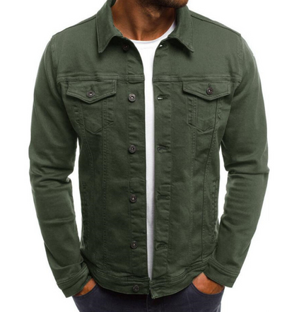 Herren Jacke Leder Modern Casual