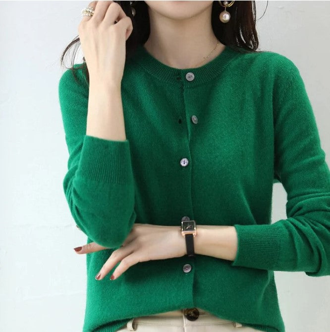 Elegante Frühjacks Strickjacke Frauen