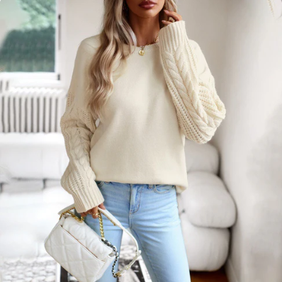 Strickpullover Langärmlig Warm