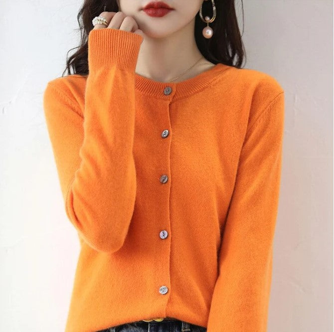 Elegante Frühjacks Strickjacke Frauen
