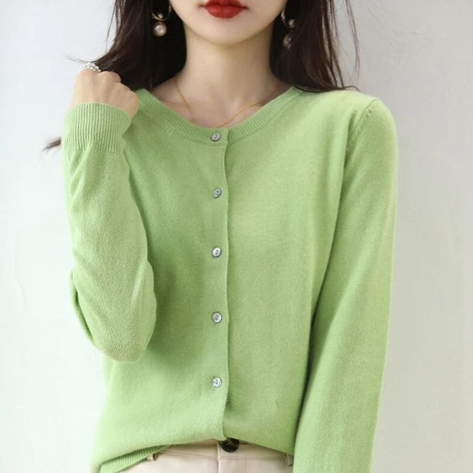 Elegante Frühjacks Strickjacke Frauen