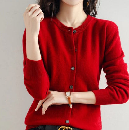 Elegante Frühjacks Strickjacke Frauen