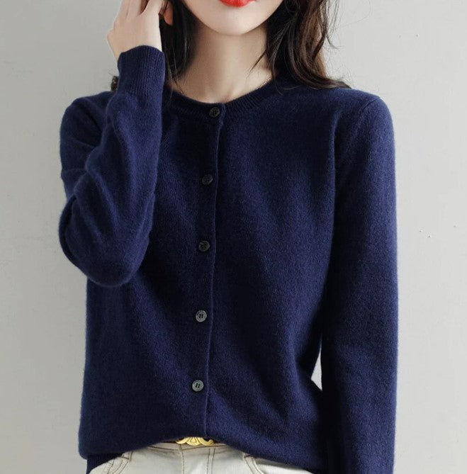 Elegante Frühjacks Strickjacke Frauen