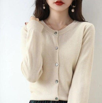 Elegante Frühjacks Strickjacke Frauen - IdealeKleiden