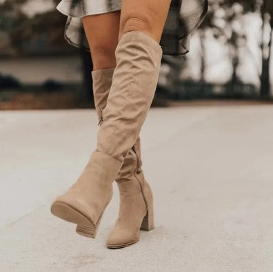 Stiefel Damen Elegant Leder - IdealeKleiden
