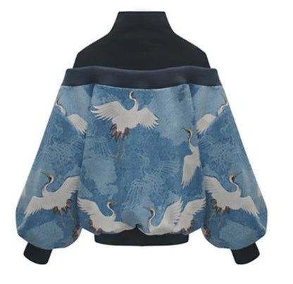 Damen Sweatshirt Puffärmel Modern