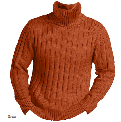 Lässiger Rollkragenpullover Herren Casual Style