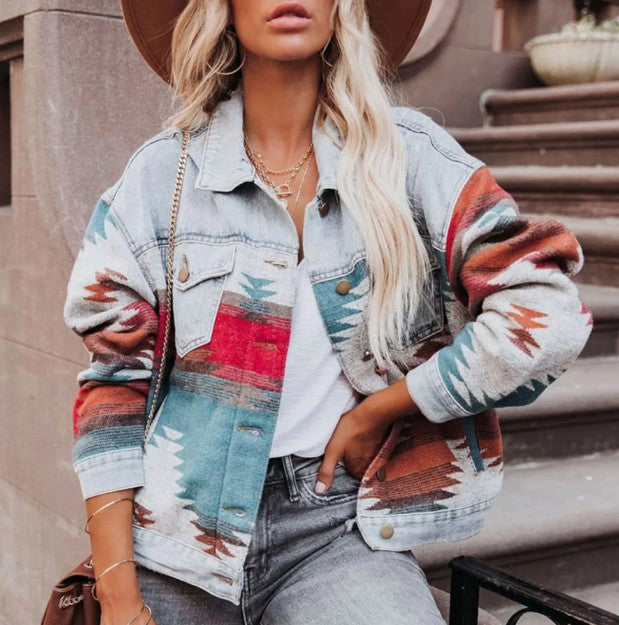 Retro Denim Jacke Classic Style