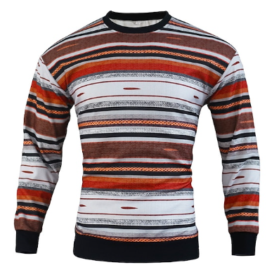 Herren Pullover Gerippt Rundhals