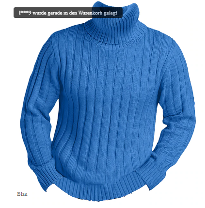 Lässiger Rollkragenpullover Herren Casual Style