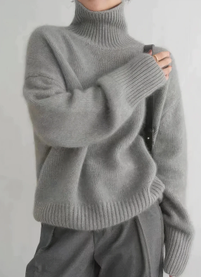 Weicher Kaschmir Rollkragen Pullover Damen