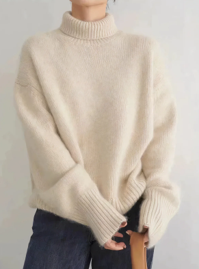 Weicher Kaschmir Rollkragen Pullover Damen - IdealeKleiden