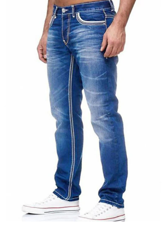 Herren Jeans Gerade Bein Classic Denim - IdealeKleiden