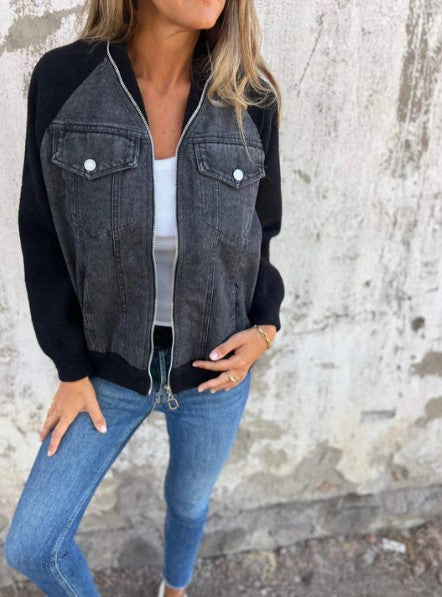 Herbstliche Jeansjacke Modern Elegant