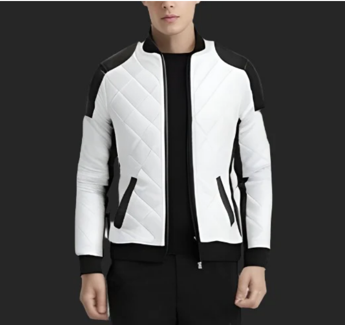 Motorrad Lederjacke Schwarz Gepolstert - IdealeKleiden