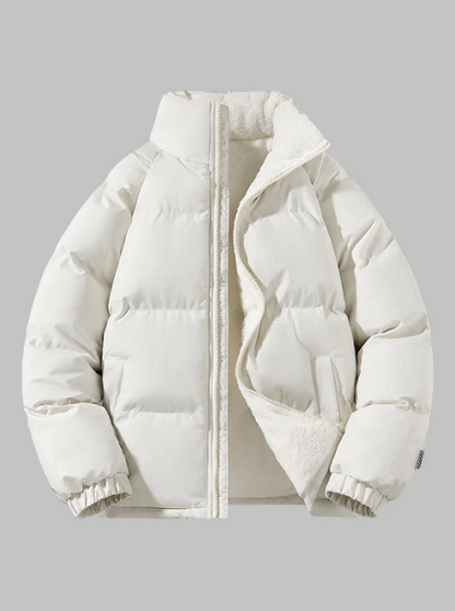 Warme Daunenjacke Fleece Gefüttert Damen