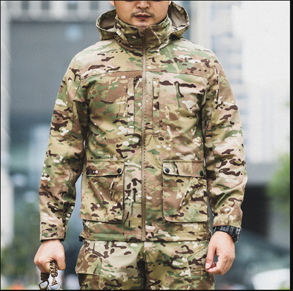 Herren Winterjacke Camo Tarnung