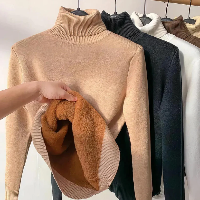 Eleganter Damen Rollkragen Pullover Luxus Qualität
