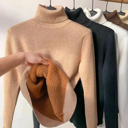 Eleganter Damen Rollkragen Pullover Luxus Qualität