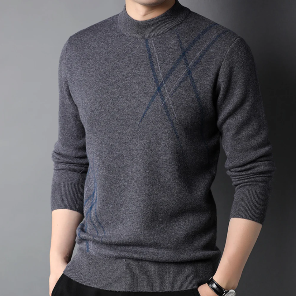 Stylischer Herren Pullover Rundhals Modell