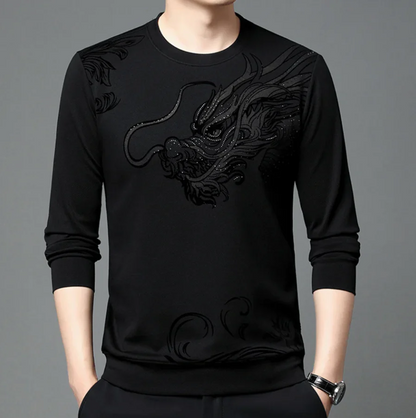 Herren Sweatshirt Rundhals Bequem Komfort