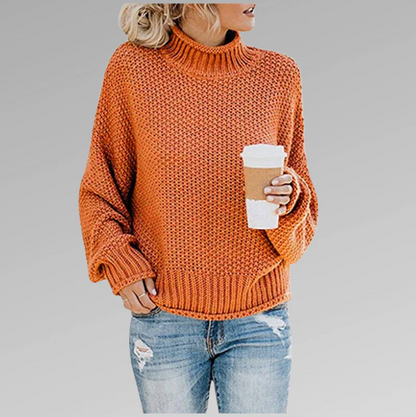 Stilvoller Strickpullover mit Rollkragen