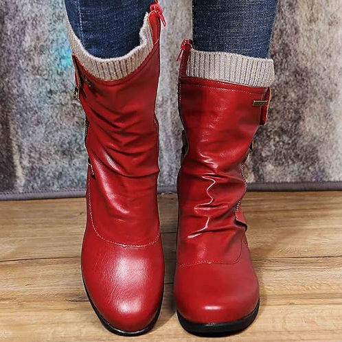 Warmen Winterstiefel Damen Bequem