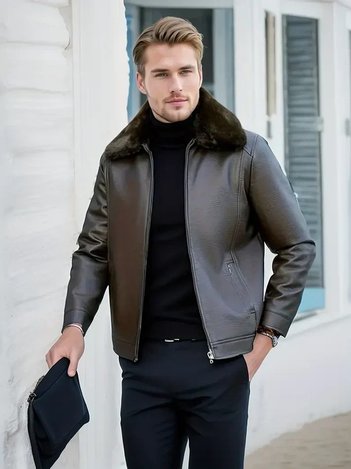 Herren Wintermantel Modern Elegant