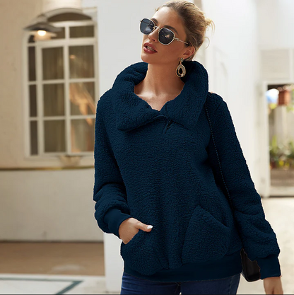Weicher Damen Pullover Lässig Warm Strick
