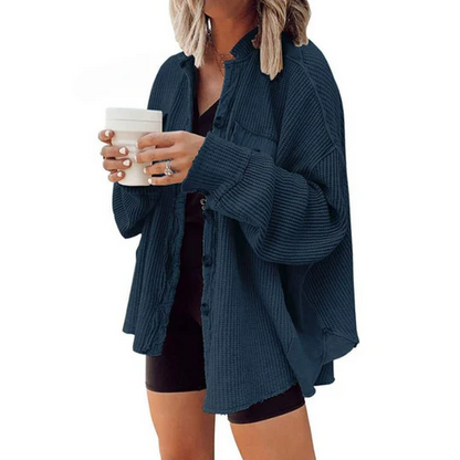 Trinity | Cordjacke mit Oversize-Kapuze