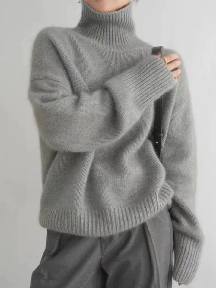 Ridan - Einfacher Rollkragen Pullover