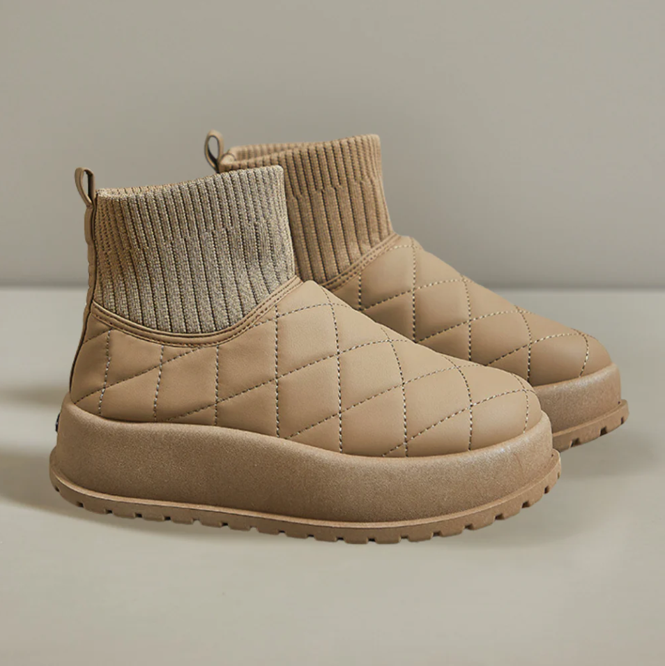 Warm gepolsterte Schneestiefel Damen