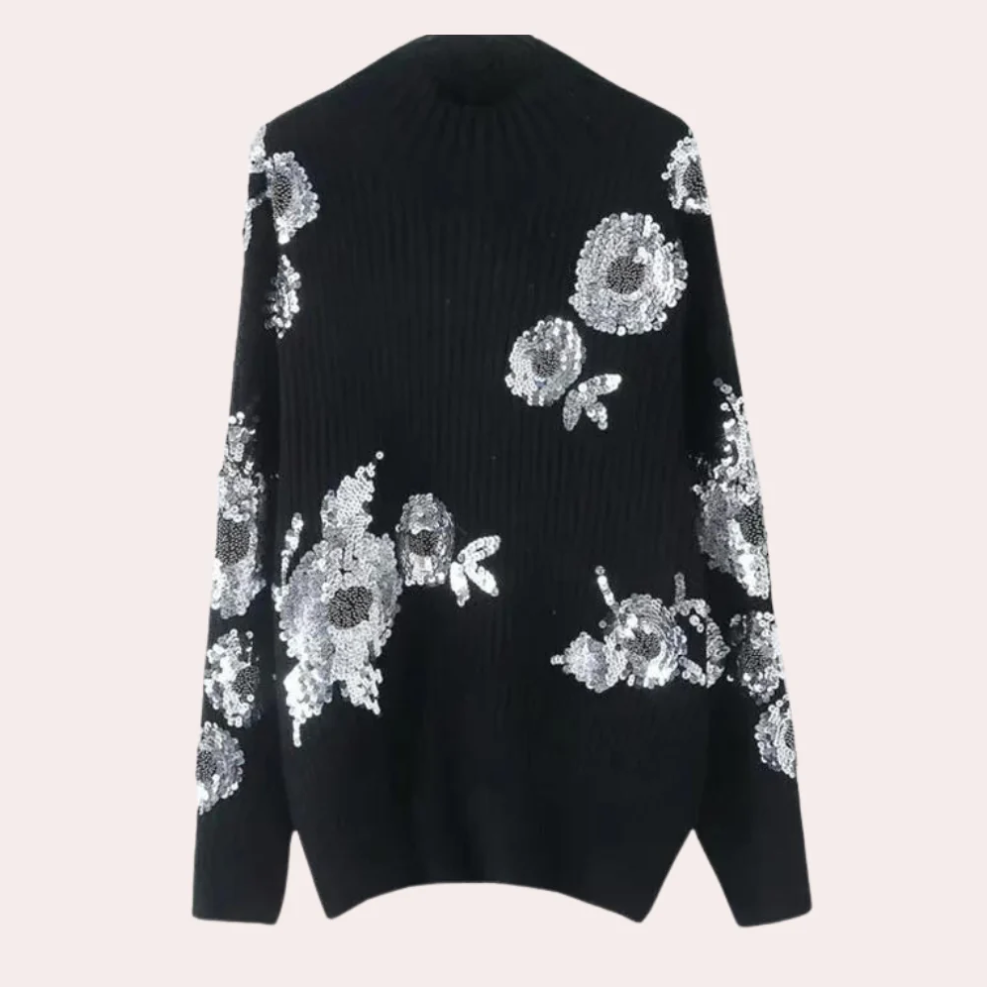 Glamour Pullover mit Pailletten für Damen