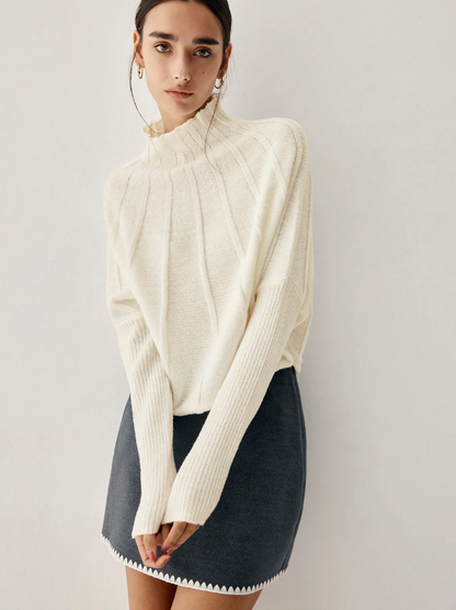 Weicher Rollkragenpullover Damen