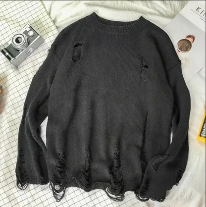 Pullover mit Lochmuster Trendy Style