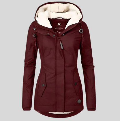 Wasserdichte Damenjacke Isolierte Winterjacke