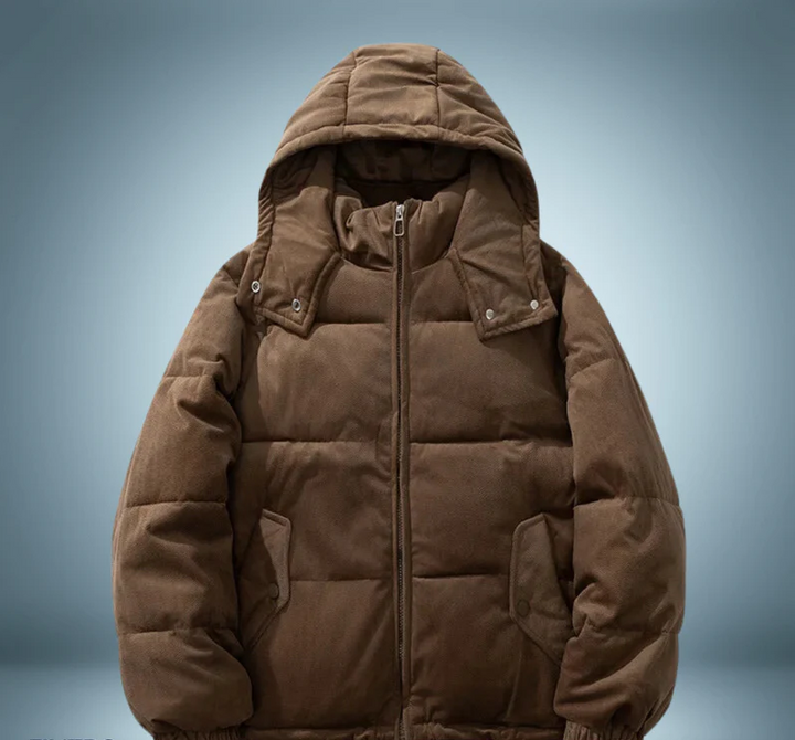 Warme Daunenjacke Kapuze Damen