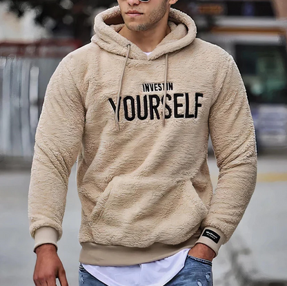 Oliver - Plüsch-Hoodie Herren Soft - IdealeKleiden