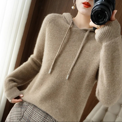 Dorothy - Strickpullover mit Kapuze