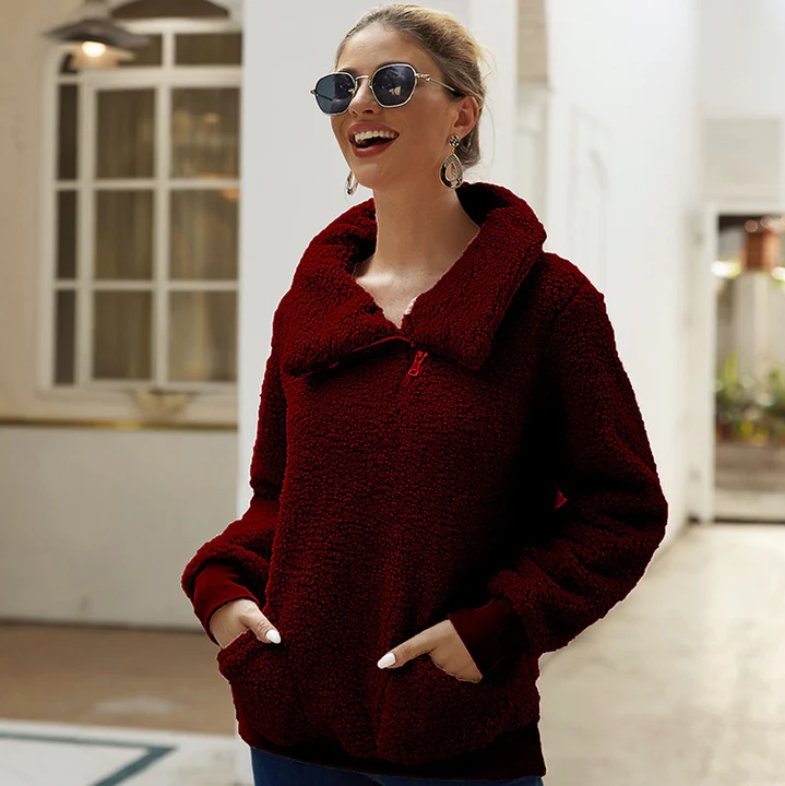 Weicher Damen Pullover Lässig Warm Strick