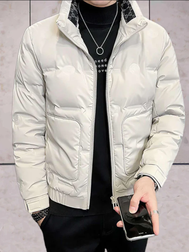 Wattierte Winterjacke Hochkragen Damen