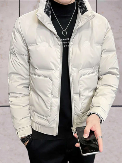 Wattierte Winterjacke Hochkragen Damen