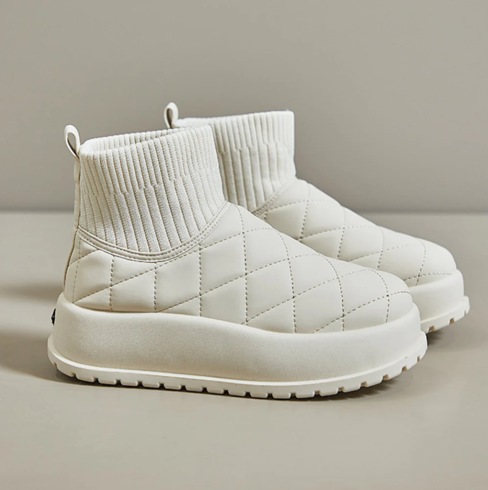 Warm gepolsterte Schneestiefel Damen