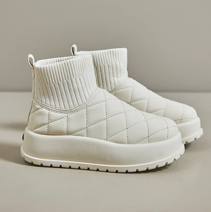 Warm gepolsterte Schneestiefel Damen